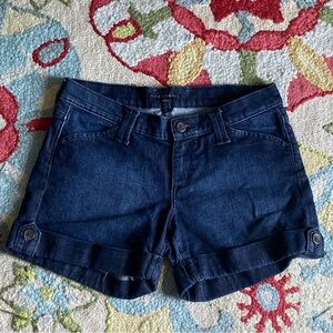 banana republic darkwash shorts